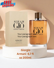 Giorgio Armani Acqua di Gi  Absolu Eau de Parfum 6.7 oz Spray / 200ml for MenNIB