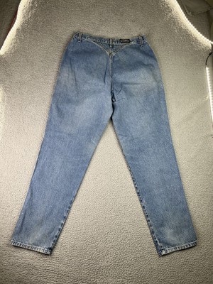 Vtg Rockies Denim Jeans Women's 17L (34x34) Front Yoke Bare Back Medium Wash