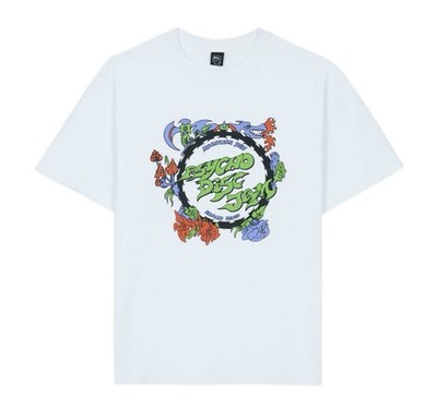BRAIN DEAD X MOUNTAIN DEW PSYCHO DISC JAM T-SHIRT - WHITE  M MEDIUM