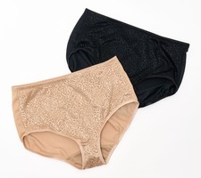 Maya J Women's Panties Sz L Breezies Wild Rose High Waisted Multi-colored