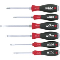 Wiha 21250, Screwdriver Set Softfinish® Slotted, Phillips 6-Piece