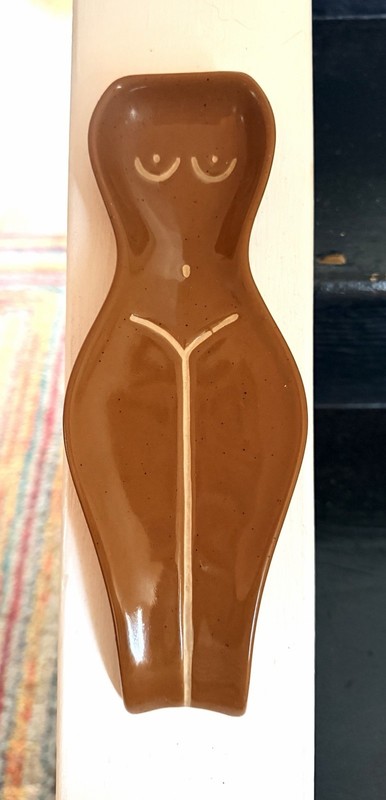 Ceramic Spoon Rest Boobs Woman’s Body Brown Urban Outfitters