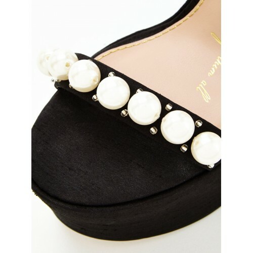 Kurt Geiger Sandals Wedges Size 6 Platform Black Pearl Hettie Ankle Straps  BNWOB | eBay