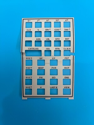STANDARD OVERLAY FOR HEWLETT PACKARD HP 41C HP 41CV HP 41CX CALCULATOR