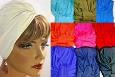 Women  Bamboo Lycra Turban Head Wrap Chemo  Hijab  Cap Hat