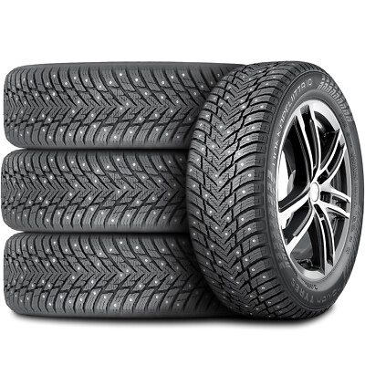 4 Tires 245/45R18 100T XL Nokian Tyres Hakkapeliitta 10 EV Ready (Studded) Snow