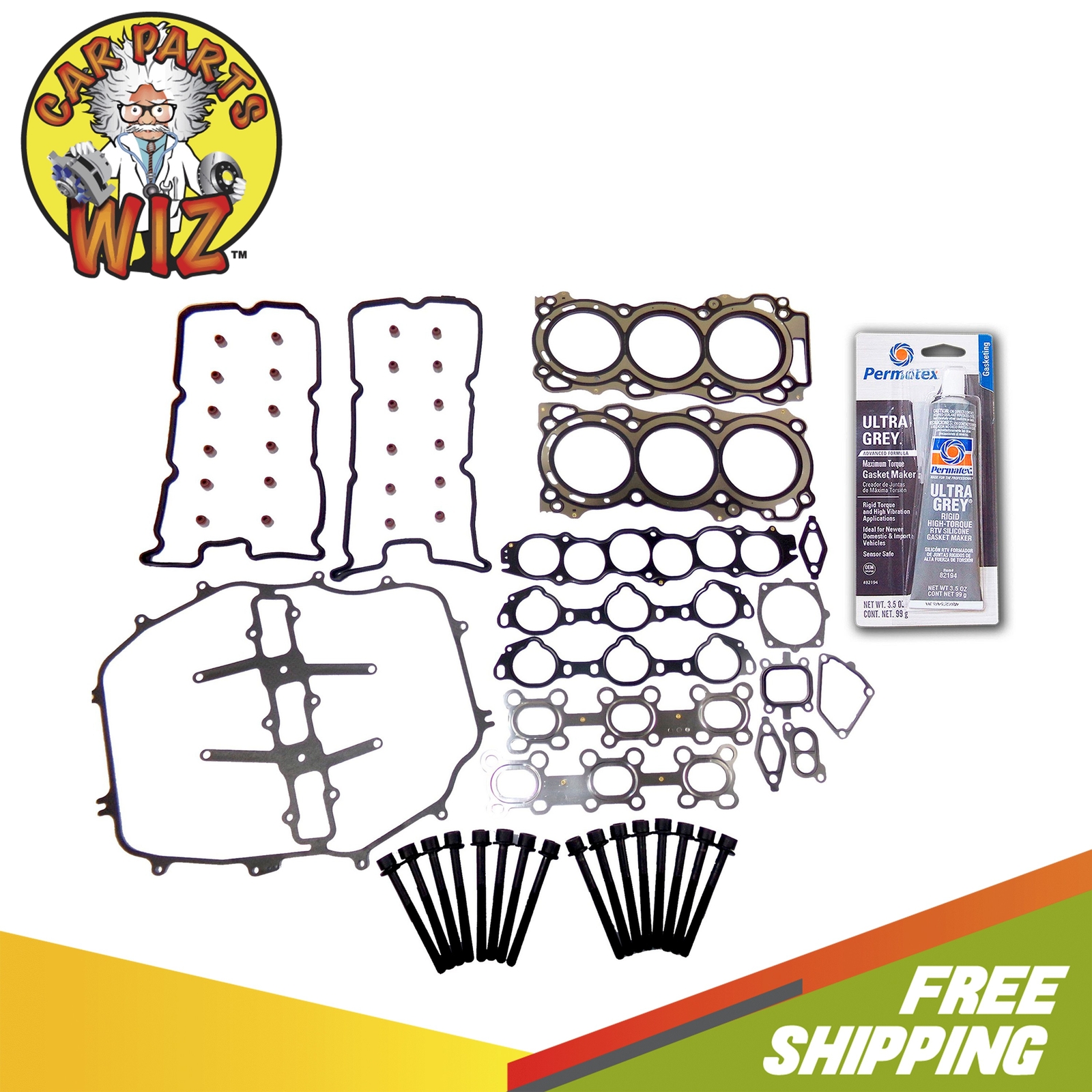 Head Gasket Set Bolts Fits 0308 Nissan 350Z Infiniti FX35 G35 3.5L