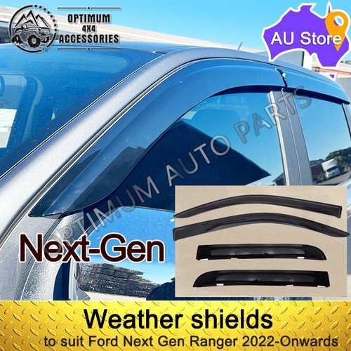 Weather Shields Windows Visor to suit Ford Ranger Next Gen Raptor 2022 ...