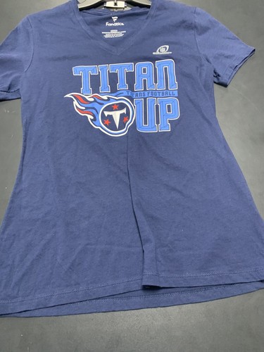 🏈 Tennessee Titans camicia donna scollo a V taglia small blu NFL nuova Henry Tannehill