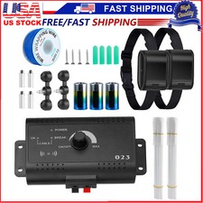 Electric Dog Fence Pet Containment System Training Shock Collar For 1/2 Dogs US