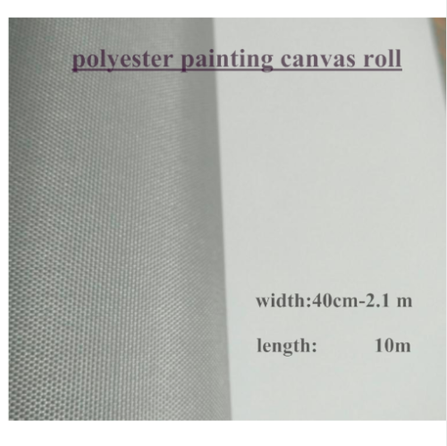 Primed Canvas Roll Blank Polyester High Quality Oil Painting Artist Supplies - Picture 1 of 4