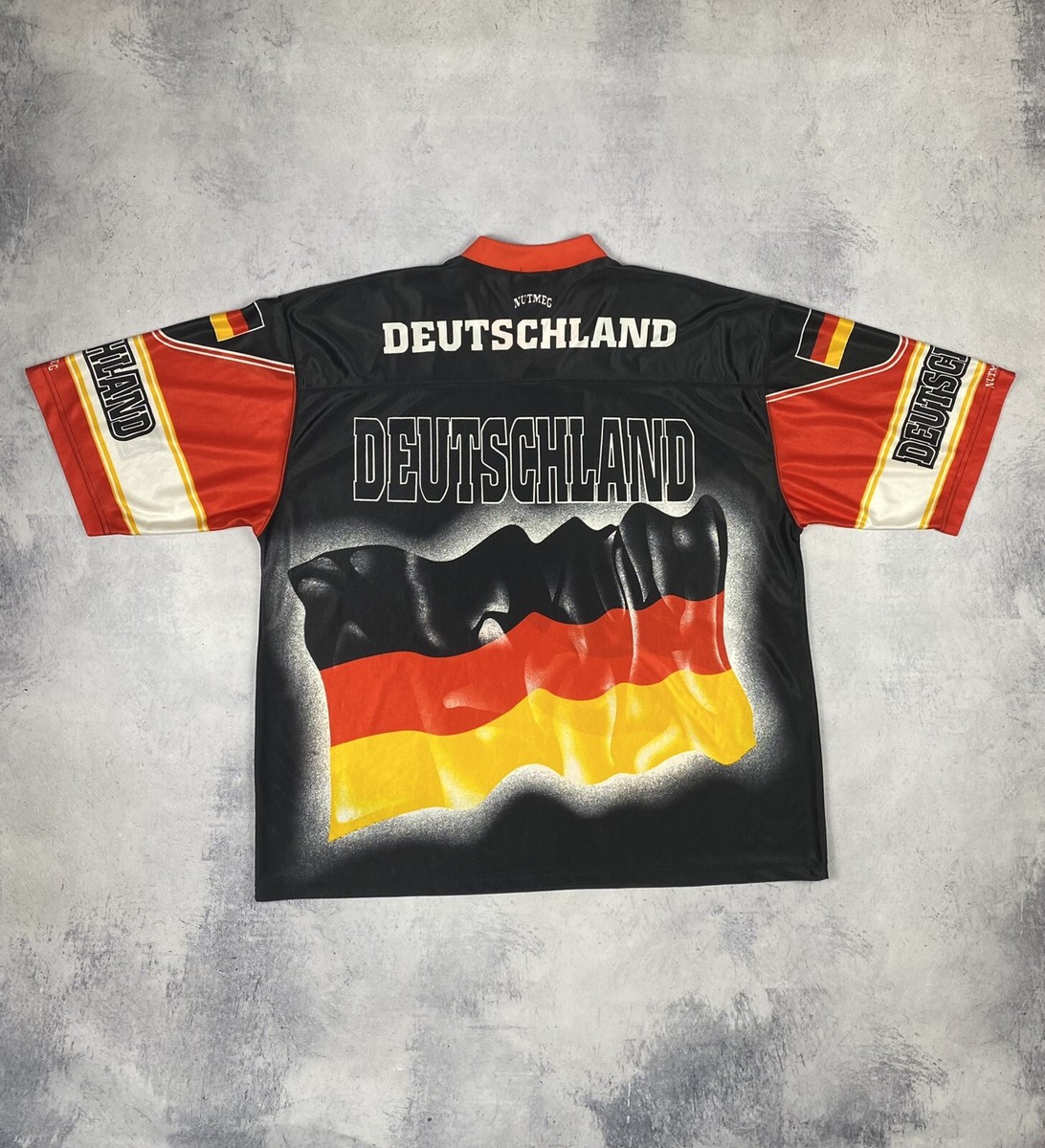 Vintage 90's Nutmeg Mills Germany Soccer Jersey Shirt Deutschland