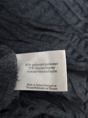 Laura Ashley Essentials Ladies Grey 3/4 Sleeve Ruffled Jersey UK12 - Picture 4 of 7