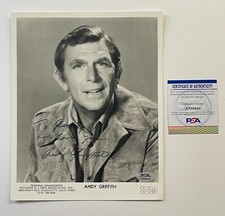 ANDY GRIFFITH SIGNED AUTOGRAPHED 8X10 PHOTO WAITRESS MATLOCK PSA COA A