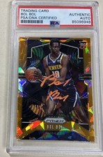 Bol Bol Signed Autograph Auto 2019 Prizm Orange Ice Rookie Card RC PSA/DNA