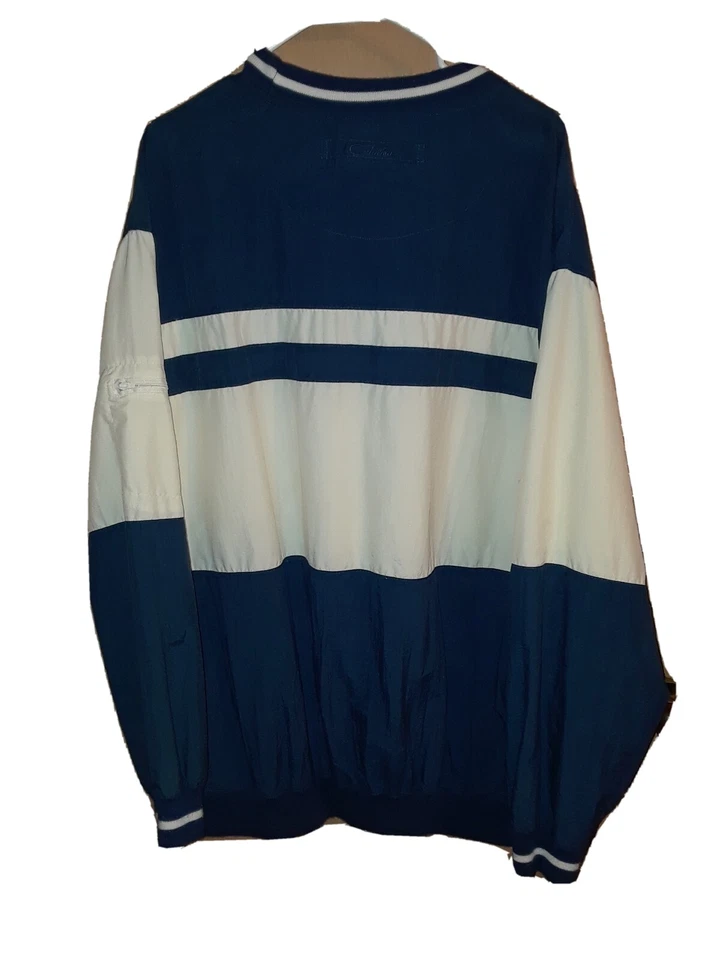 Pullover de golf vintage Catalina para hombre chaqueta cortavientos azul y amarillo talla XL Foto 2 de 4