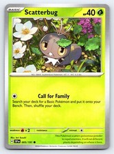 Scatterbug 005/191 Common Surging Sparks Pokemon Card - NM