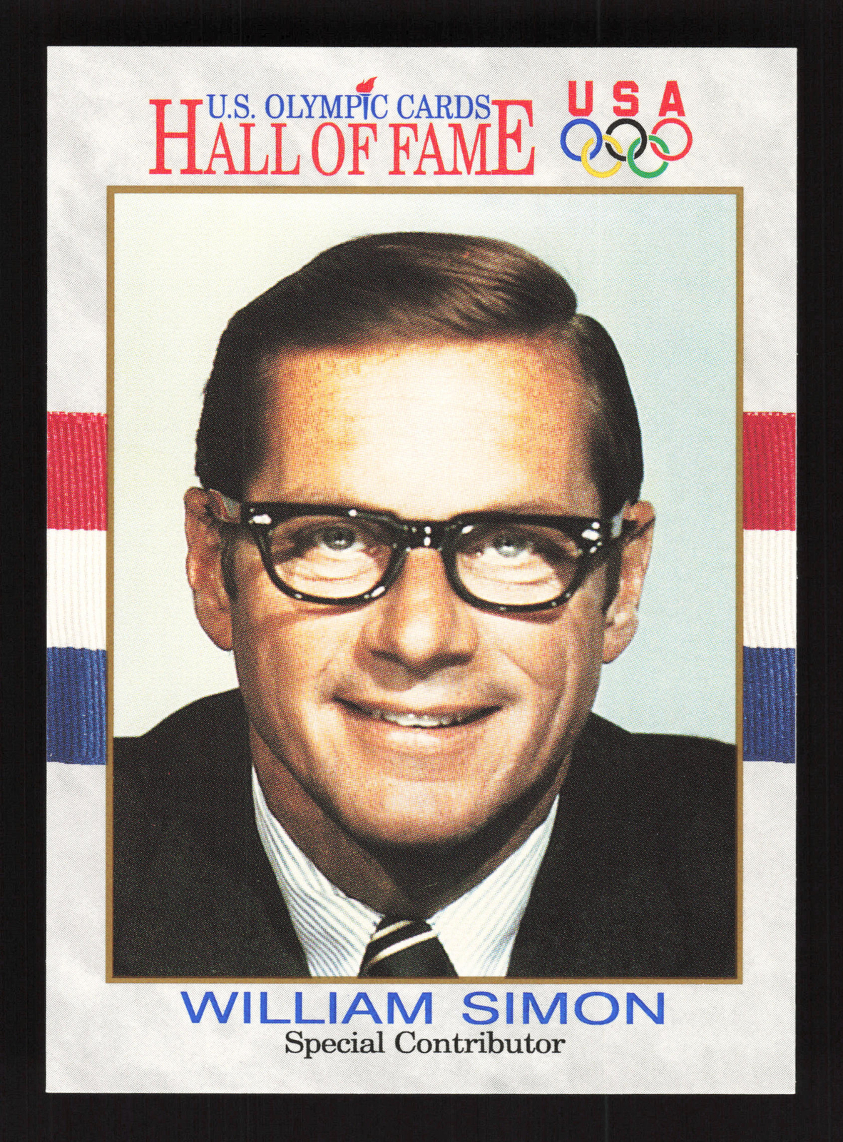 1991 Impel U.S. Olympic Hall of Fame #80 William Simon - USA