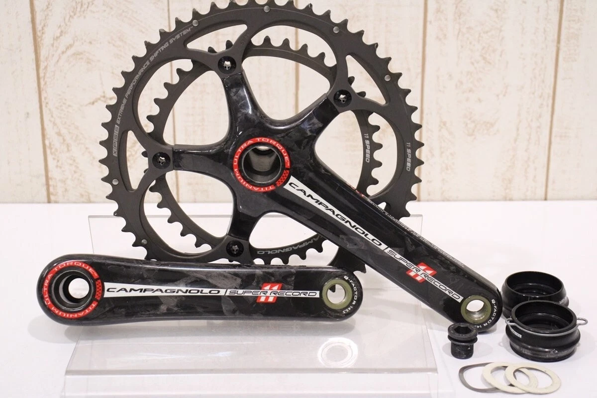 Campagnolo SUPER RECORD 175mm 53-39T 2x11s Crank Set | eBay