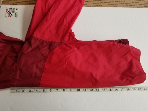 Columbia Hooded Windbreaker Jacket Red Size Small 8 - Picture 4 of 8