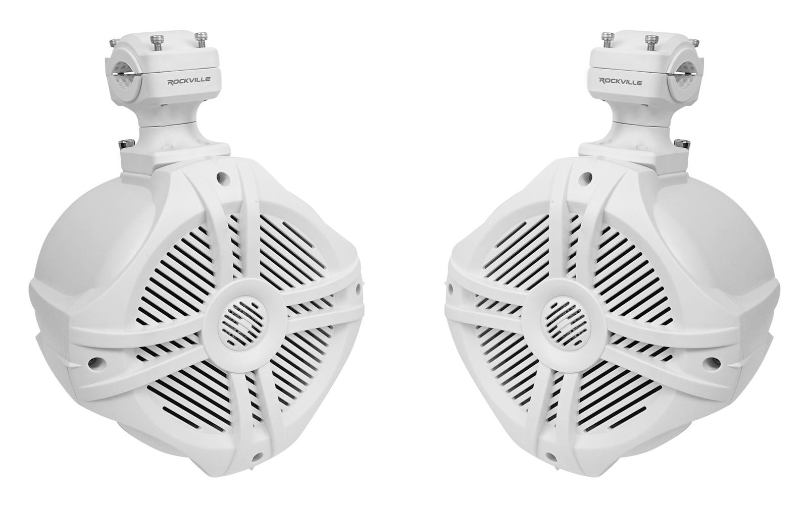 2 Поворотные колонки для морского вейкборда Rockville RWB70W White 65 УсилительРесивер