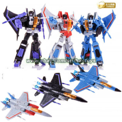 5'' Flight Team 3pcs G1 Starscream Thundercracker Skywarp Action Figure Toy 