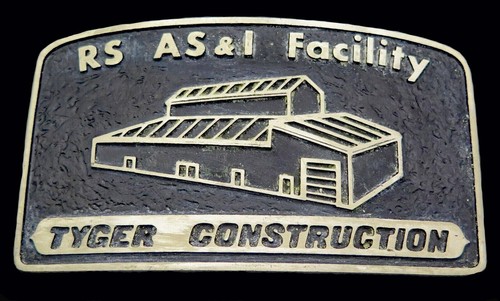 RS AS&I Facility Tyger Construction Advanced Casting Bronze Vintage Belt Buckle