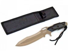 12" Bushcraft Tactical Combat Survival Fighting Knife w/ Nylon Sheath