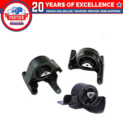 Fits 2002-2003 Jeep Liberty 3.7L AUTO 4WD Motor&Trans Mount Set 3pcs : A5284,