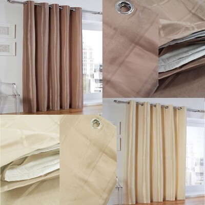 Türvorhang extra breit 90''x90'' Kunstseide gefütterter Stoff. Linwood Stripe