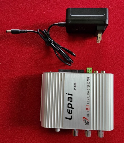 Lepy Lepai LP-838 12V Super Bass Hi-Fi 2.1 3 Channel Stereo Amp PC/Car Free S&H