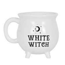 Witches Brew White Cauldron Mug 400ml Bone China Coffee Tea Soup
