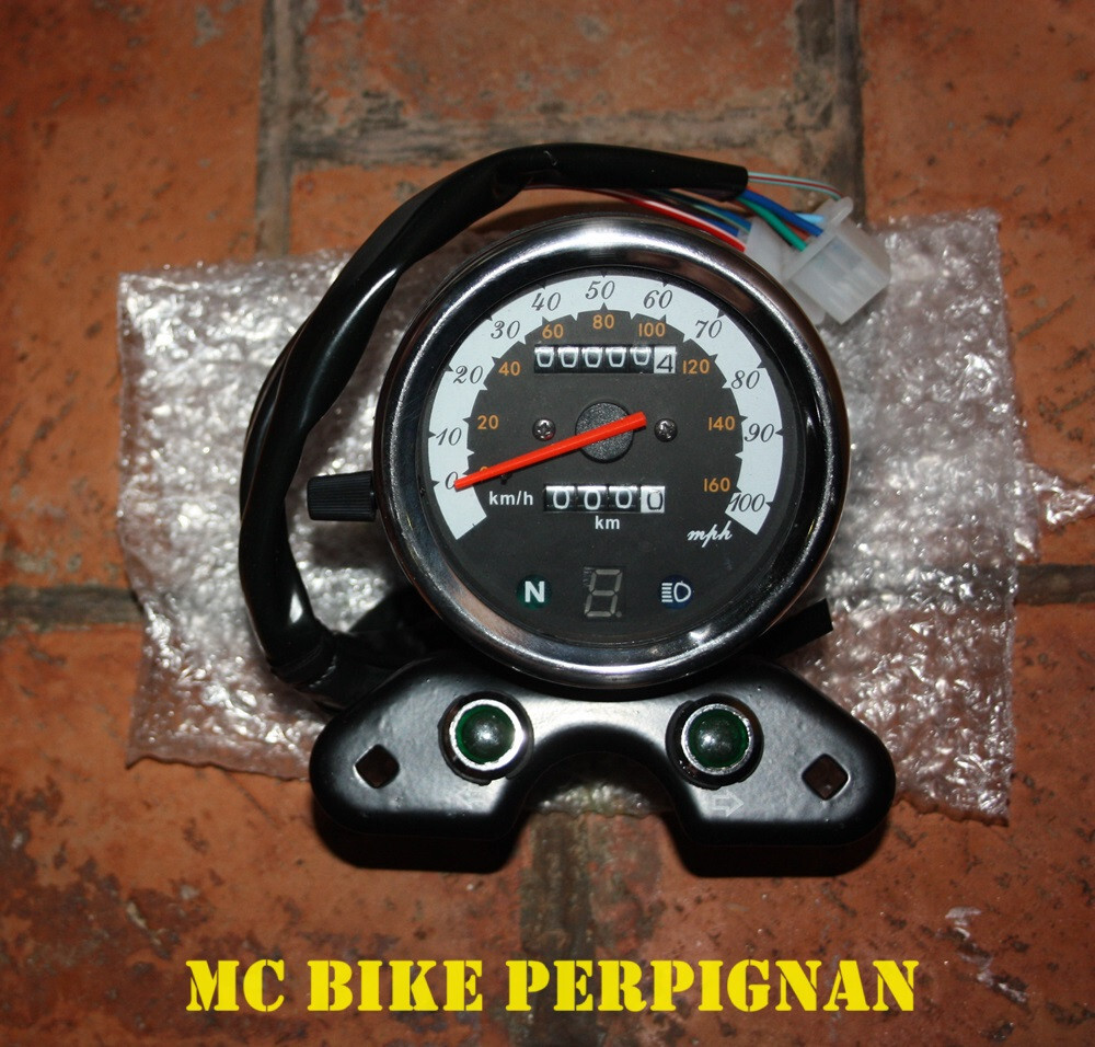 Compteur style Café Racer tachymètre moto 125 GN Suzuki 125 CG Honda