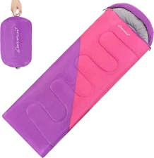 Clostnature Sleeping Bag for Adults and Kids - Lightweight Camping Sleeping Bag 