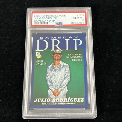 2023 Topps Big League - Game Day Drip Julio Rodriguez #GD-5 for