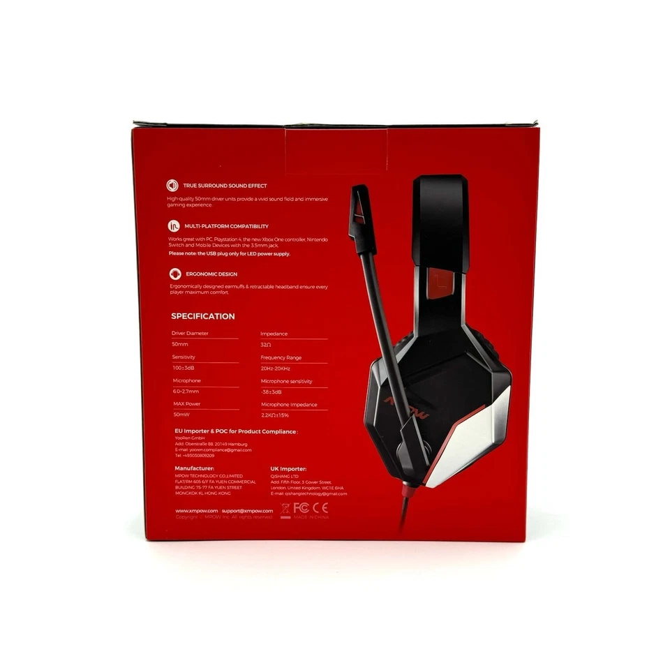 MPOW EG10 Surround Sound Gaming Headset, BH414A, MSRP $55.99 - Image 2 of 4