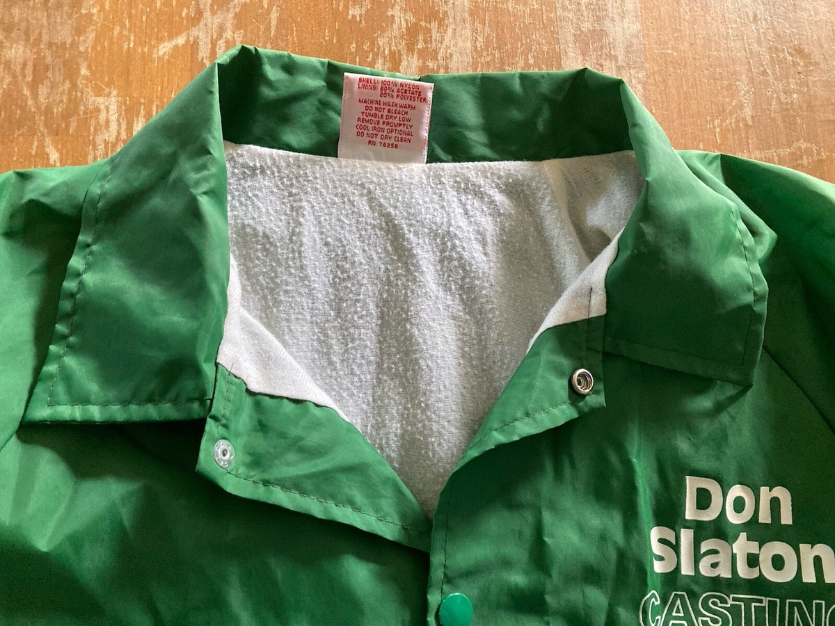60枚 ⑧ VTG Cardinal Brand Green Snap-Up Windbreaker Jacket Mens Slaton