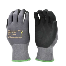 G & F 1529-DZ Endurance Pro Knit Micro Foam Nitrile Grip Nylon Gloves - 12 Pairs