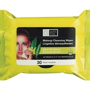 Global Beauty Makeup Cleansing Wipes w/ Green Tea Extract 30ct