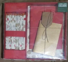 Barnes & Noble Holiday Colored Pencil Sketch Set Gift - New Unopened