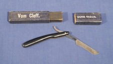 Vintage Antique Vom Cleff Corn Razor Straight Razor Mini Size 4" Closed with Box