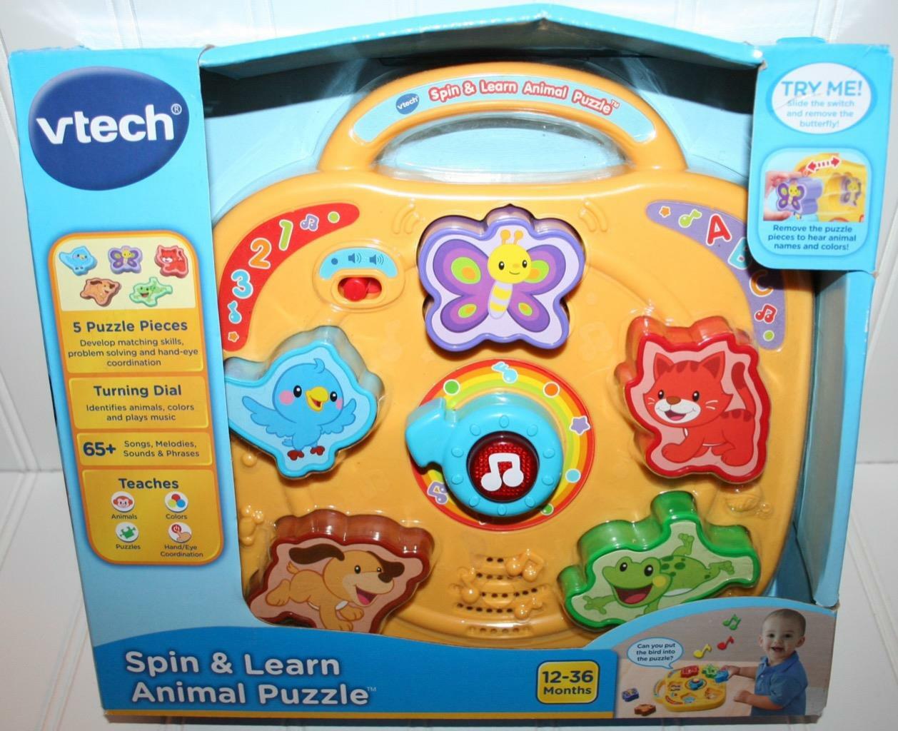 vtech spin & learn animal puzzle