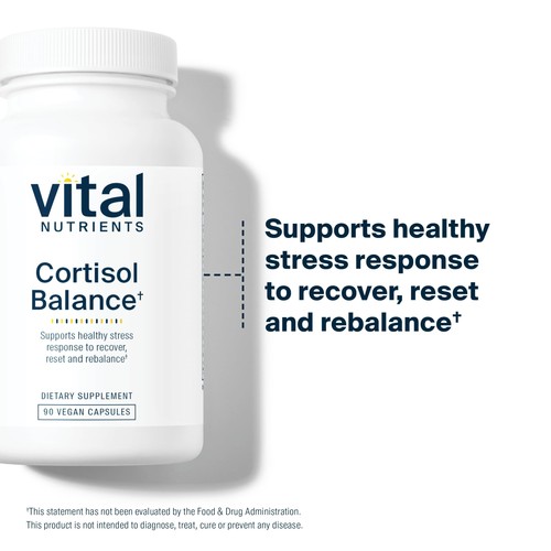 Vital Nutrients Cortisol Balance Vegan Adrenal Support Supplements Cortisol - Afbeelding 3 van 6
