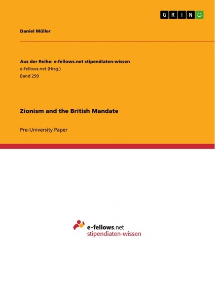 Zionism And The British Mandate (Buch)-image