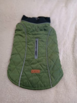 EMUST QUILTED DOG JACKET Green SIZE Large EUC