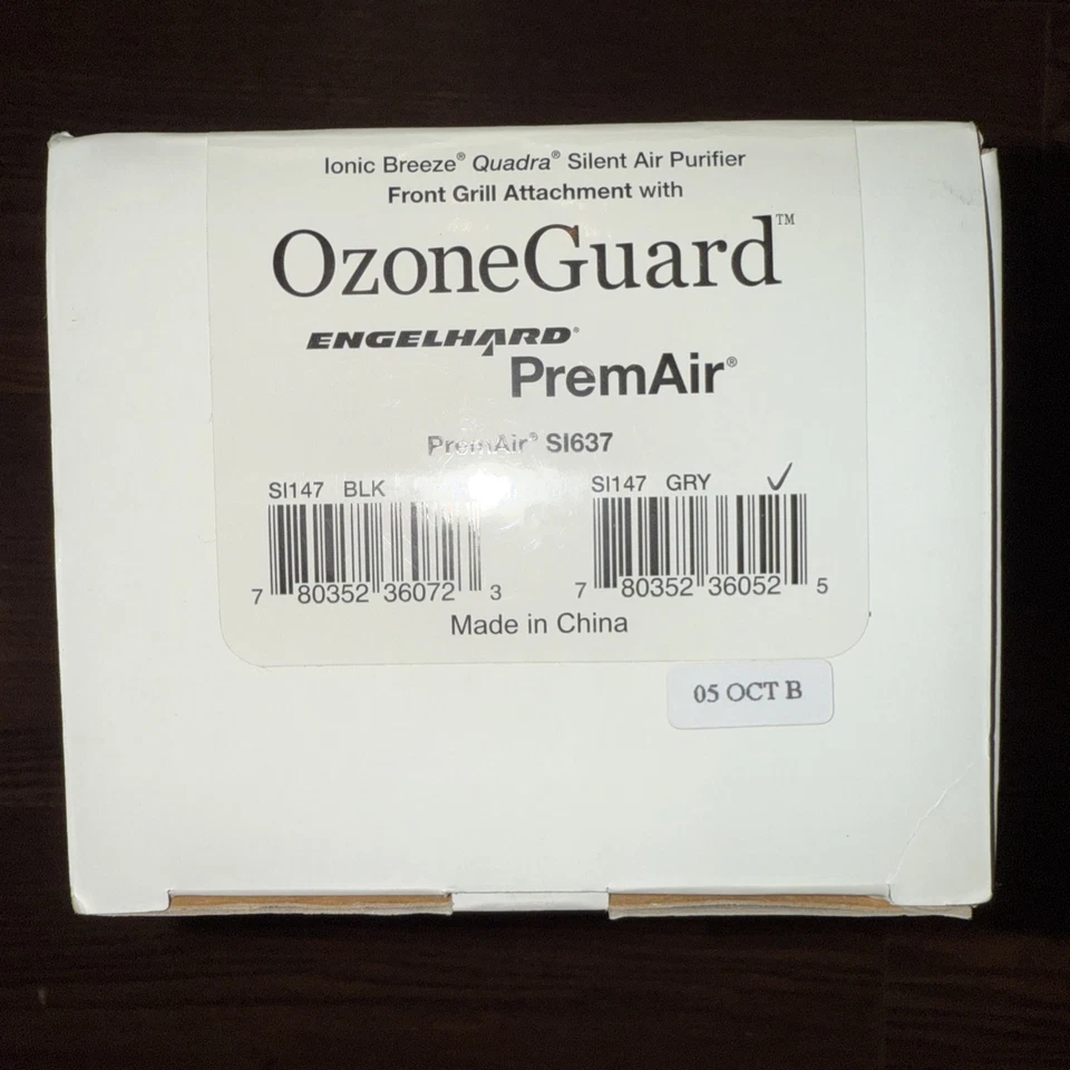 NEW Sharper Image SI147 Ozone Guard Front Grill Ionic Breeze SI637/697/397 Black - Image 3 of 3