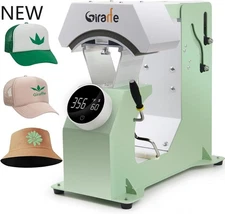 Giraffe Auto Hat Heat Press Machine, Automatic Hat Press Heat Machine, Green
