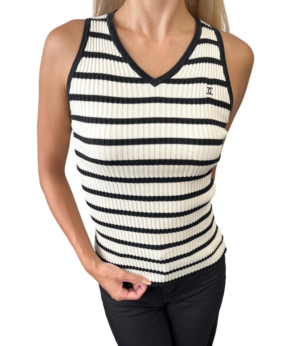 高級 CHANEL シャネル ヴィンテージ タンクトップ ⭐︎ CHANEL Striped Tank Tops for Women for sale | eBay