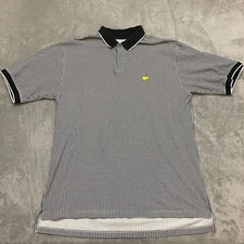 Vintage The Masters Augusta National Golf Shop Slazenger HoundsTooth Polo XL