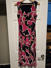 LAUREN RALPH LAUREN Print Belted Dress Size 2